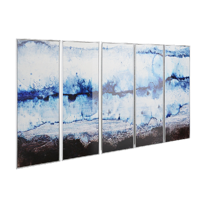 Paintings Blue Ink Painting Combination 