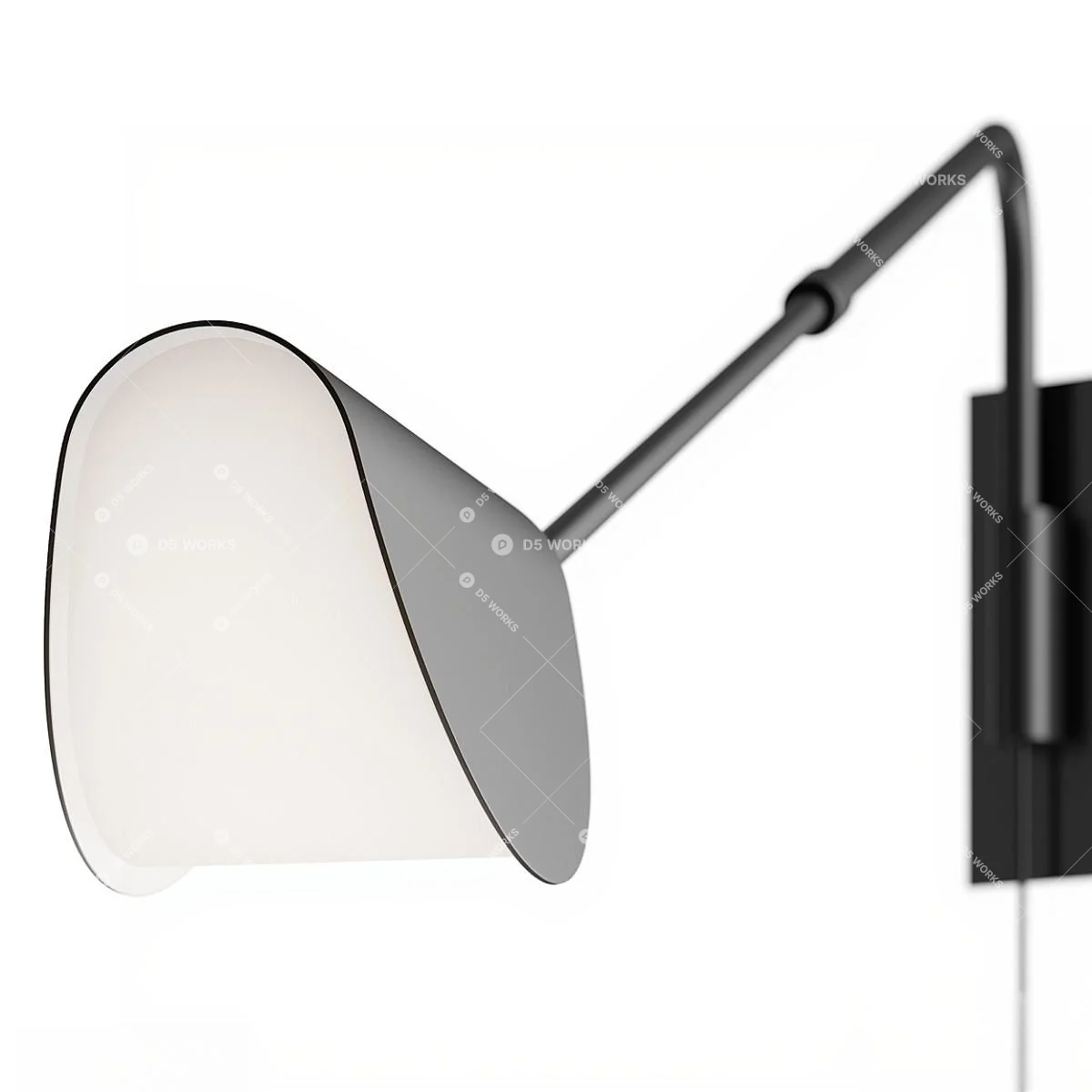 Modern Wall Lamp 3d model thumbnail 2
