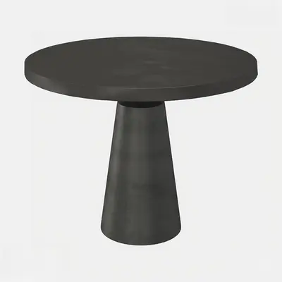 Matte Black Pedestal Dining Table 3d model