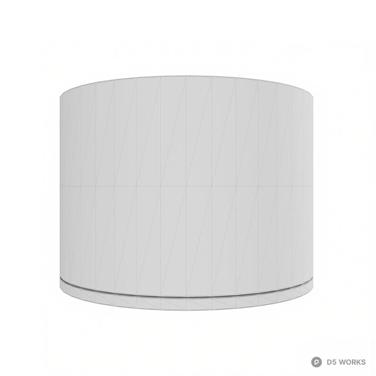 Matte Black Cylindrical Recessed Downlight 3d model thumbnail 3
