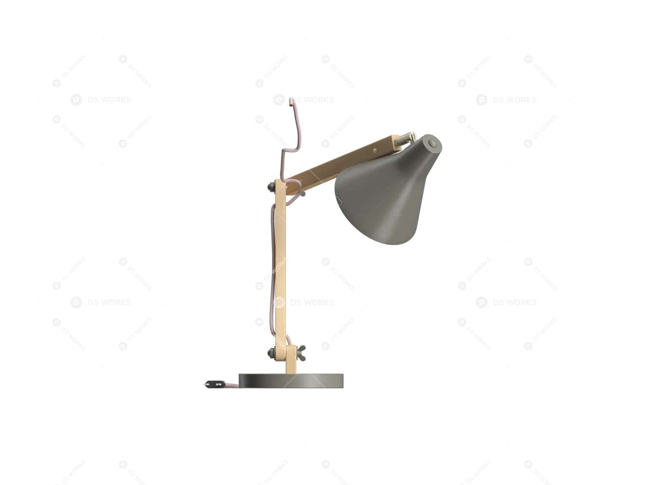 Scandinavian Table Lamp 3d model thumbnail 2