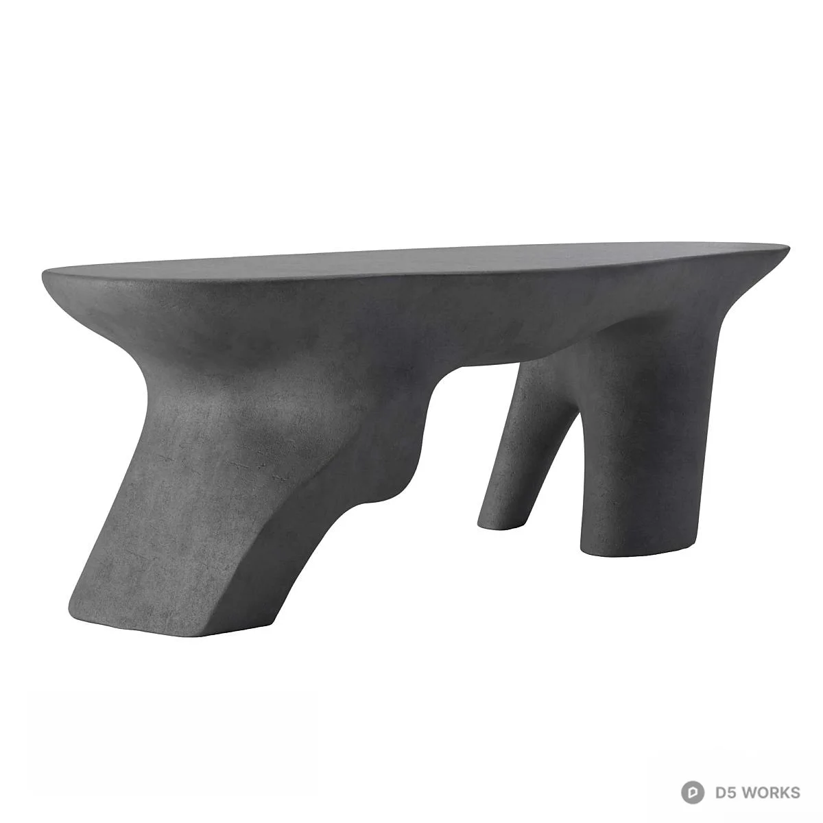 Organic Sculptural Coffee Table 3d model thumbnail 4