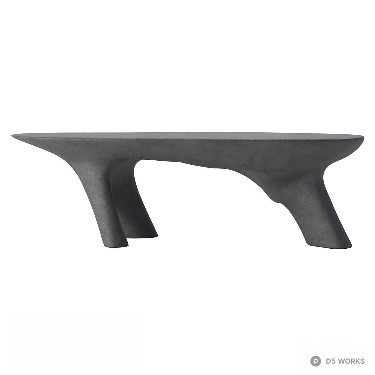 Organic Sculptural Coffee Table 3d model thumbnail 2