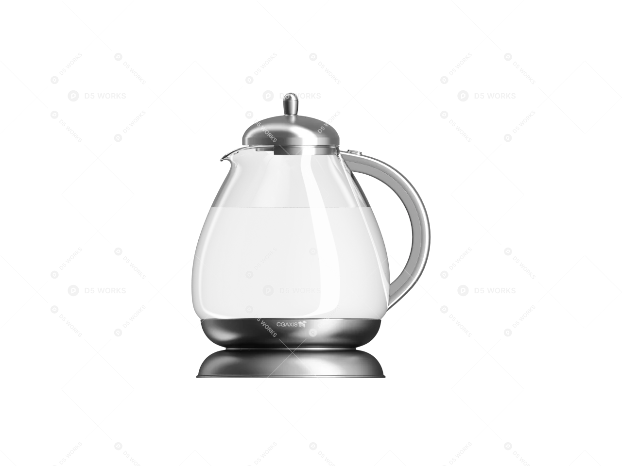 Electric Kettle 3d model thumbnail 2