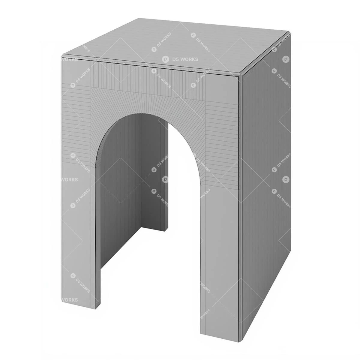 Modern Console Table 3d model thumbnail 3