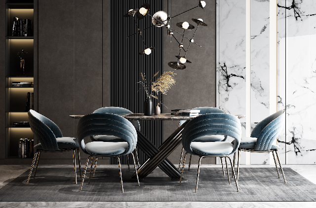 Modern Dining Table & Chairs Set