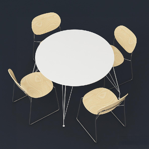 Modern Outdoor Table & Chairs Set