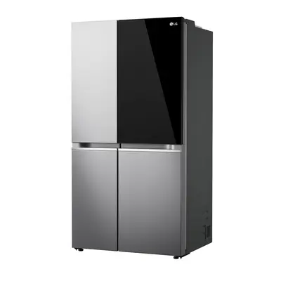 Stainless Steel Four Door Refrigerator 3d model