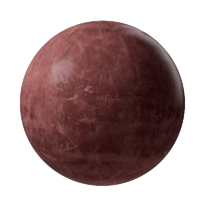 Cowhide Dark red vintage leather