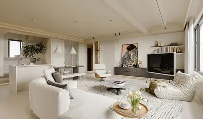 Modern Living & Dining Room