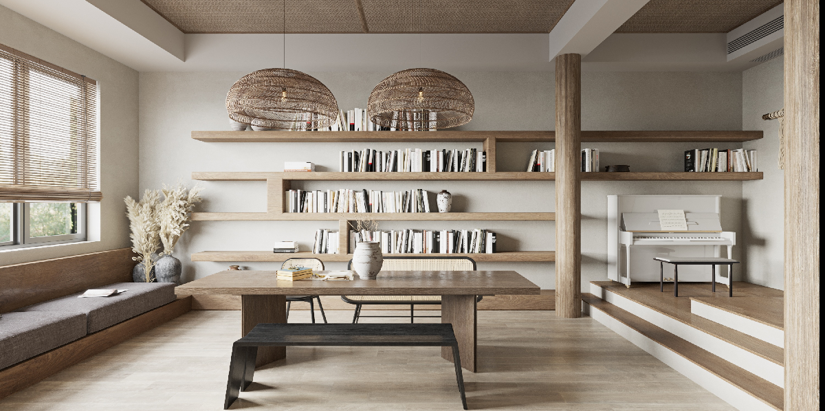 Wabi-Sabi Study Room