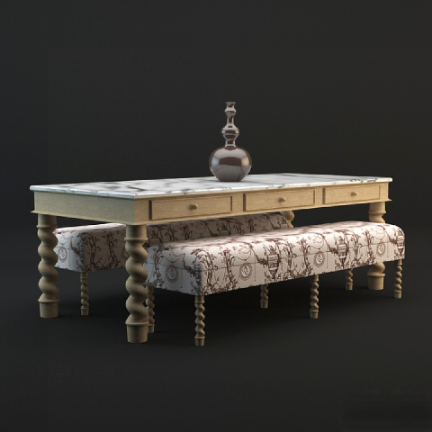Modern Tea Table & Chairs Set