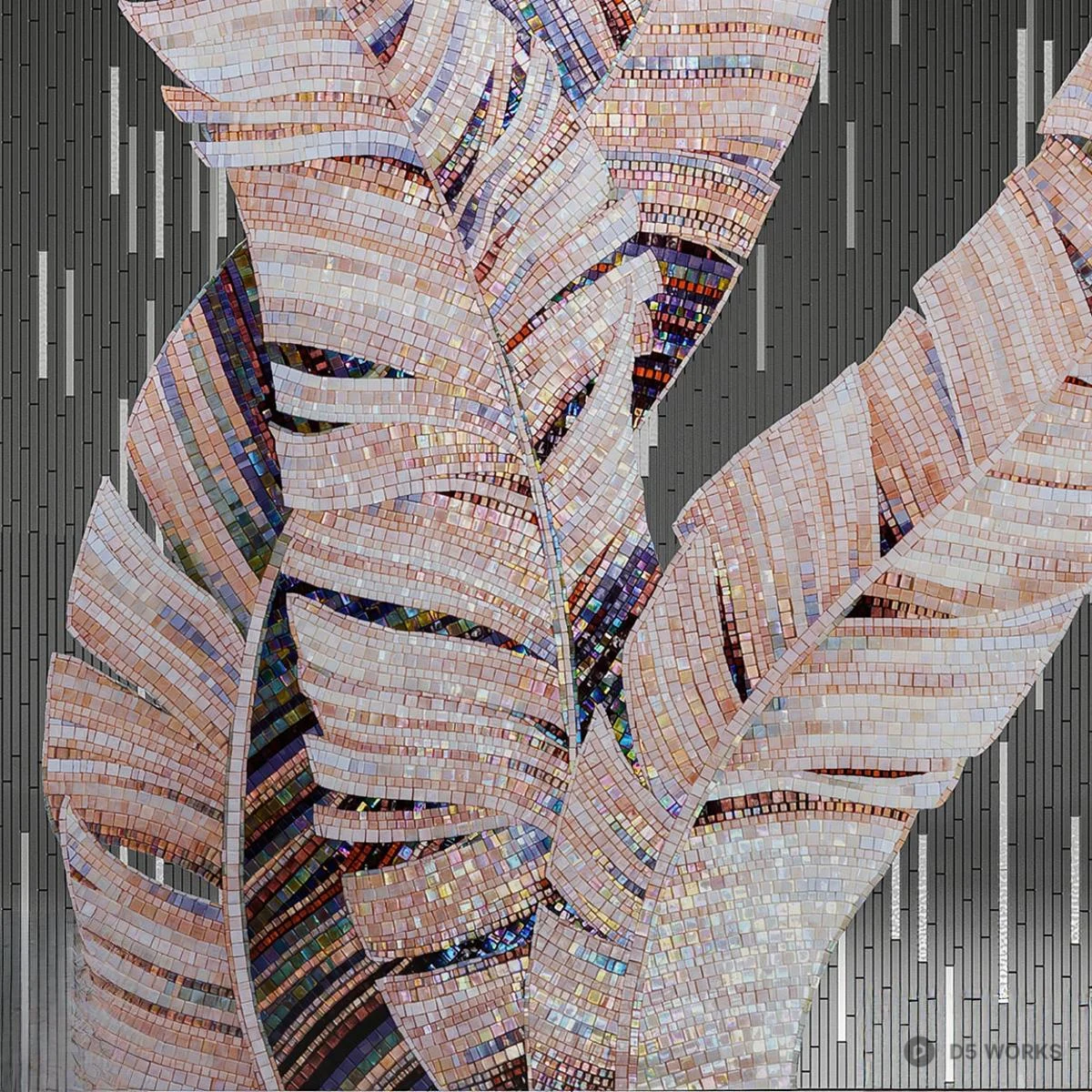 Banana Leaf Mosaic Art 3d model thumbnail 3
