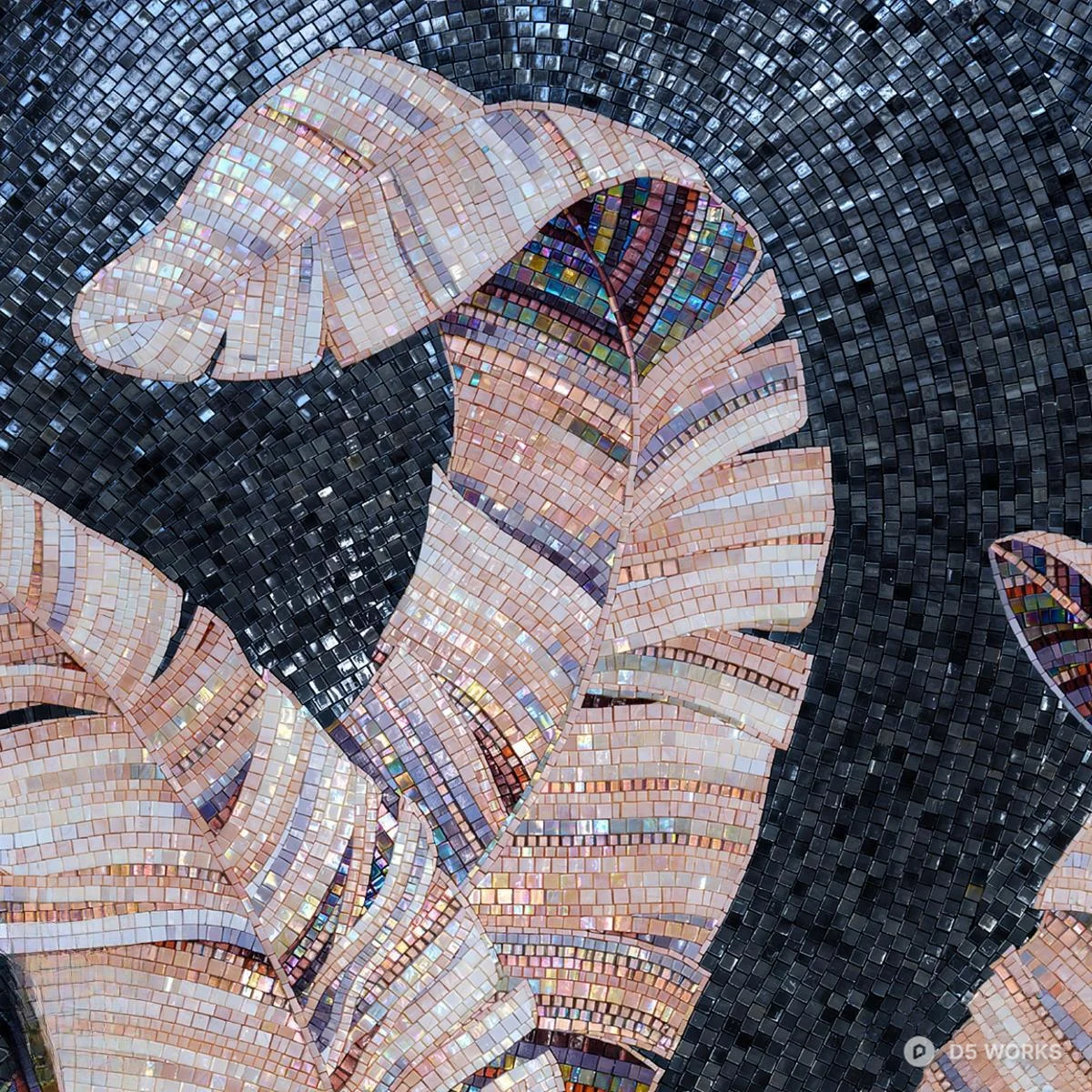Banana Leaf Mosaic Art 3d model thumbnail 2