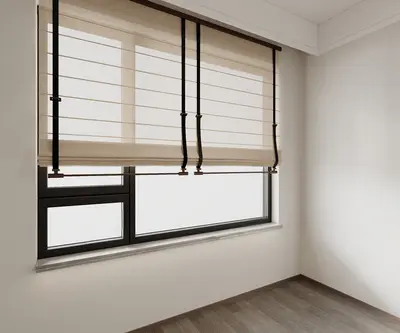 Mid-Century Modern New Chinese Roman Blinds