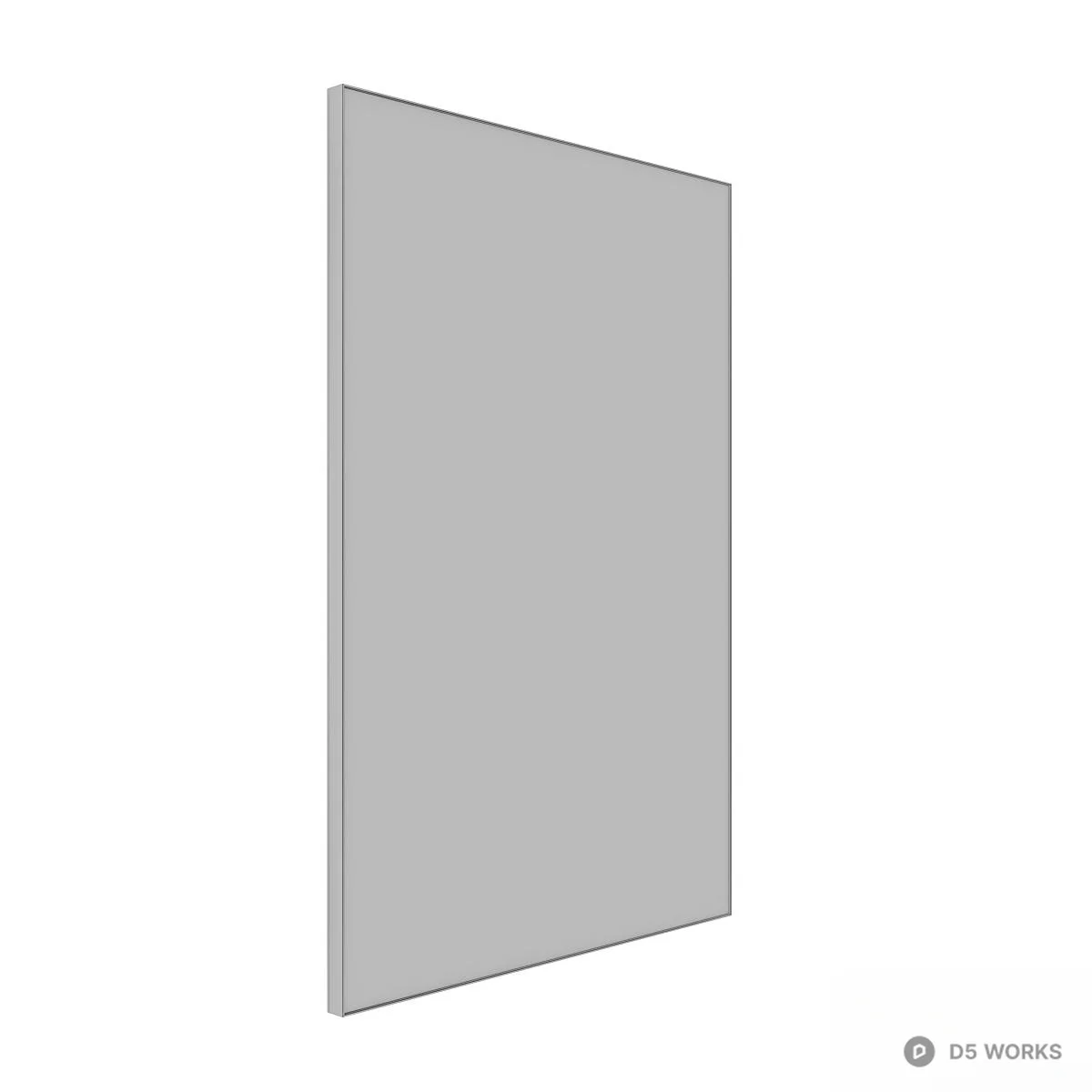 Illuminated Frameless Mirror 3d model thumbnail 4
