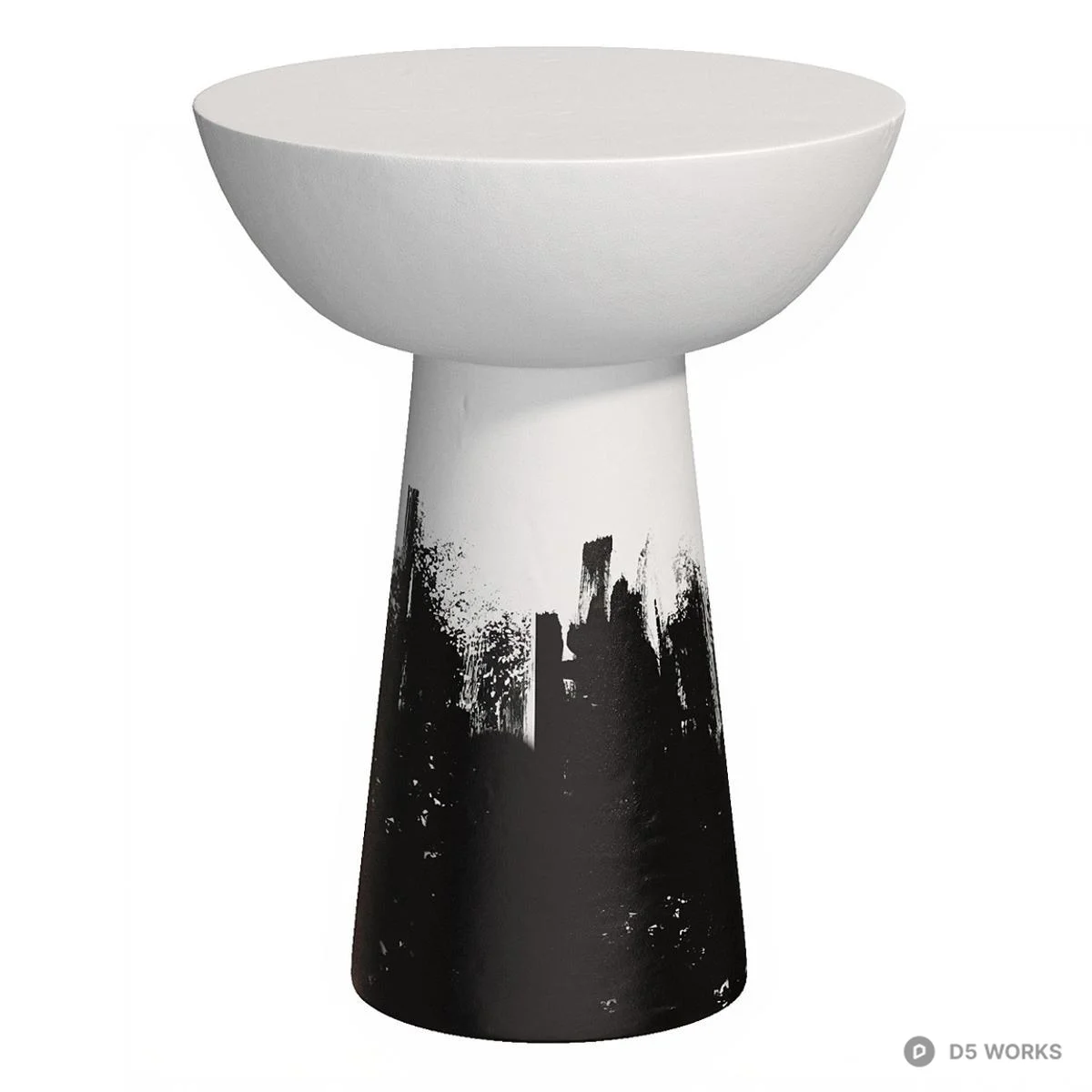 Minimalist Ceramic Side Tables 3d model thumbnail 2