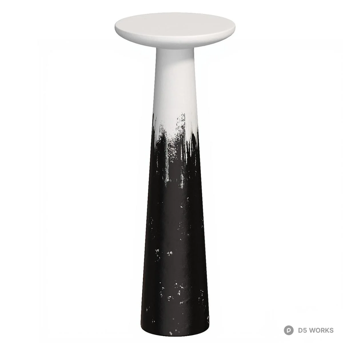 Minimalist Ceramic Side Tables 3d model thumbnail 4