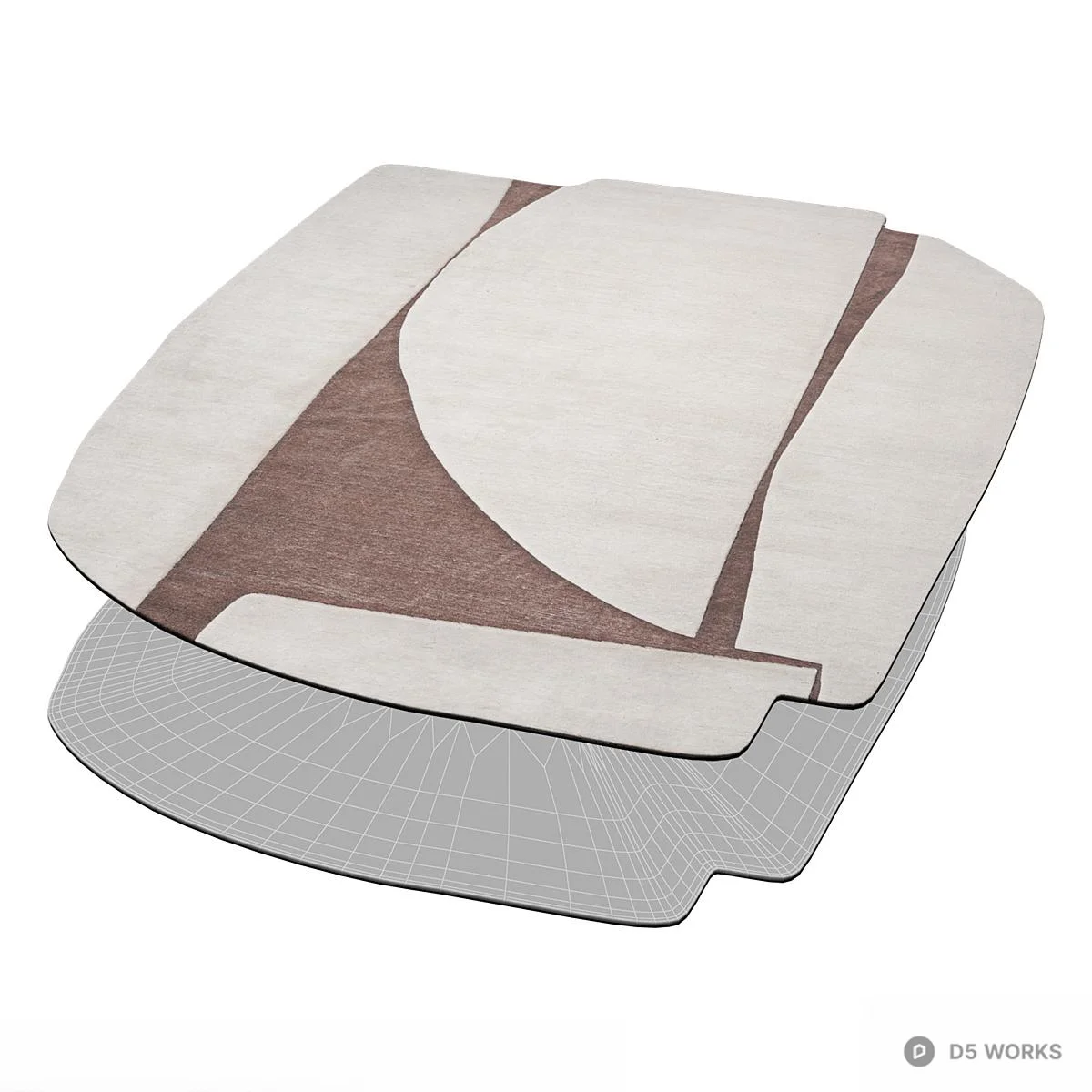 Abstract Geometric Rug 3d model thumbnail 2