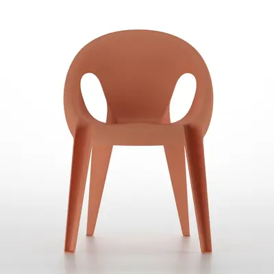 Minimalist Plastic Leisure Chair 3d model