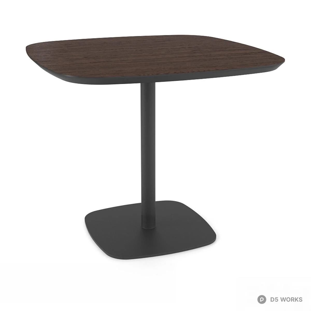 Minimalist Square Dining Table 3d model thumbnail 3