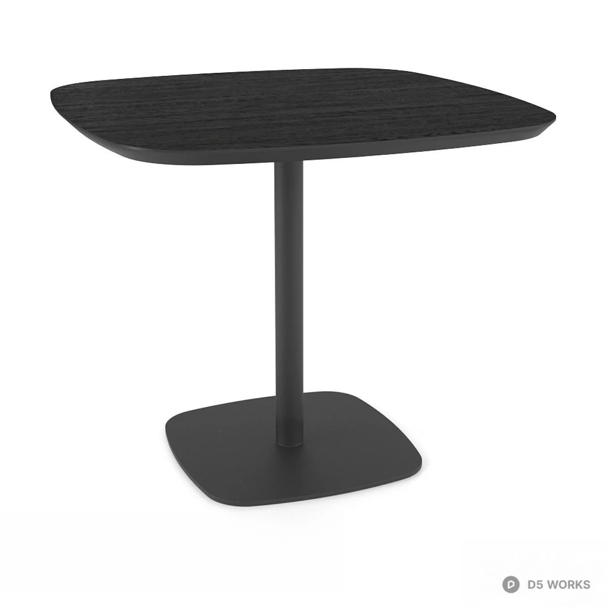 Minimalist Square Dining Table 3d model thumbnail 2