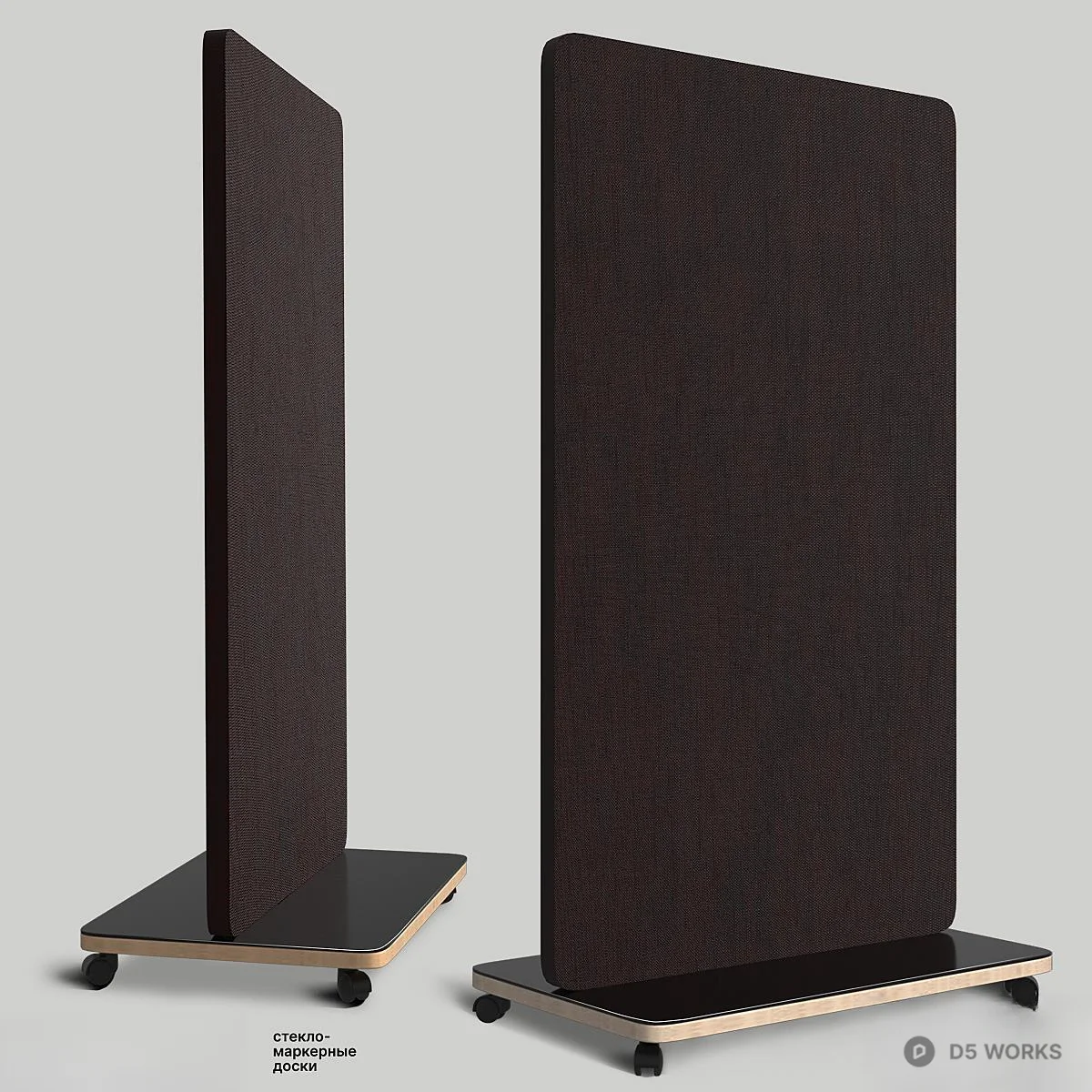 Standing Writing Board With Digital Display 3d model thumbnail 3