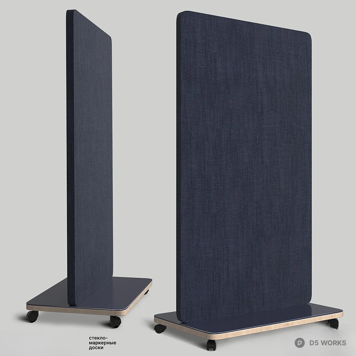 Standing Writing Board With Digital Display 3d model thumbnail 2