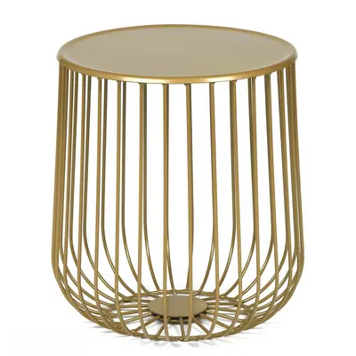 Wireframe Metal Side Table 3d model
