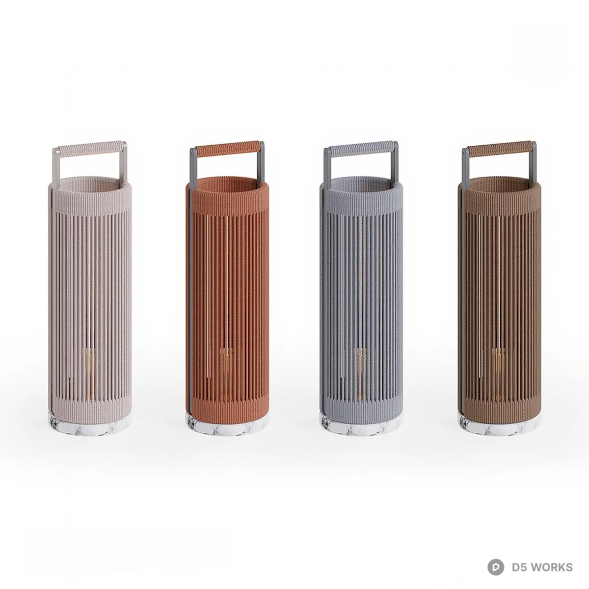 Modern Courtyard Lantern 3d model thumbnail 3
