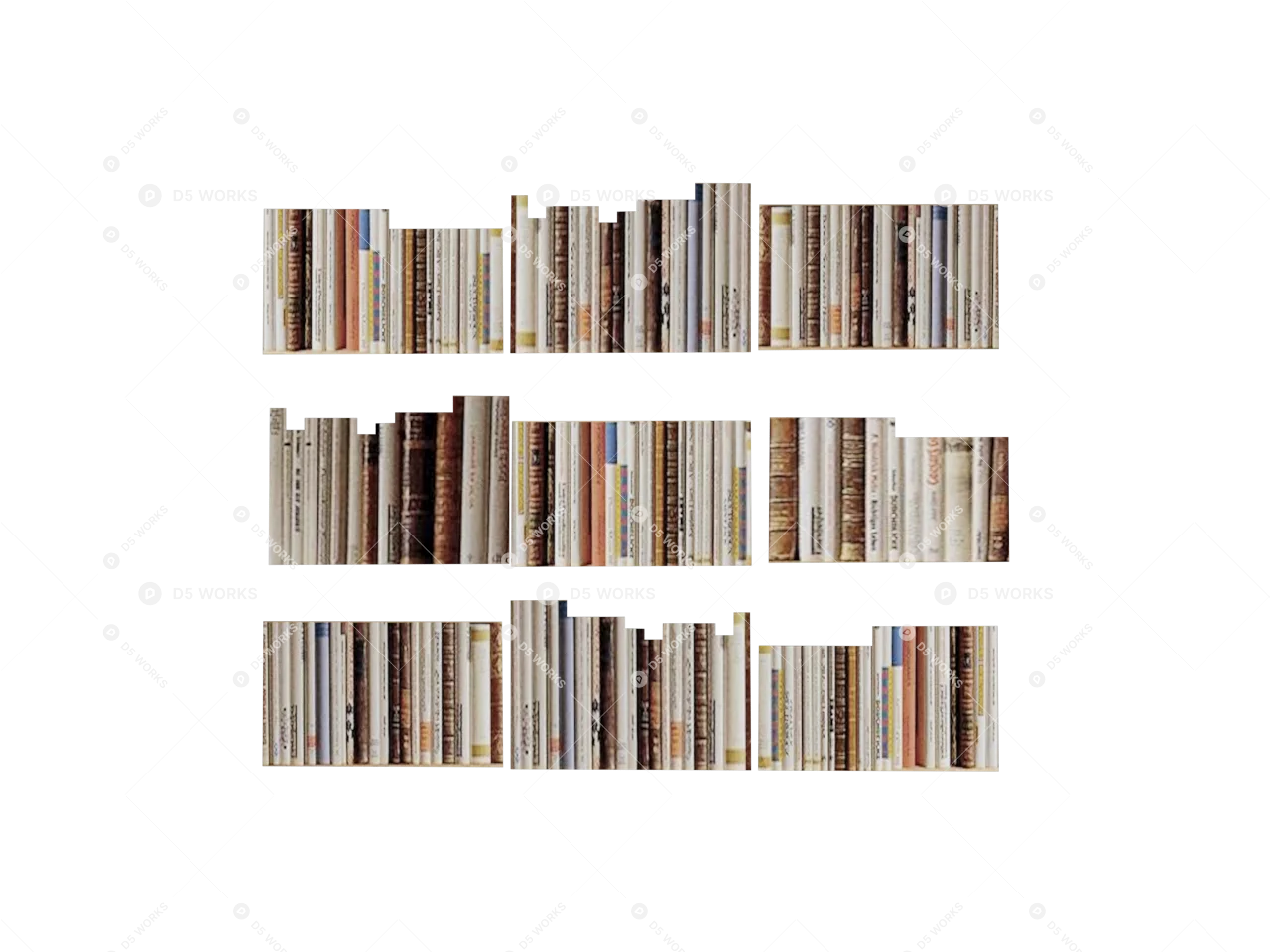 Books and Newspapers 3d model thumbnail 2