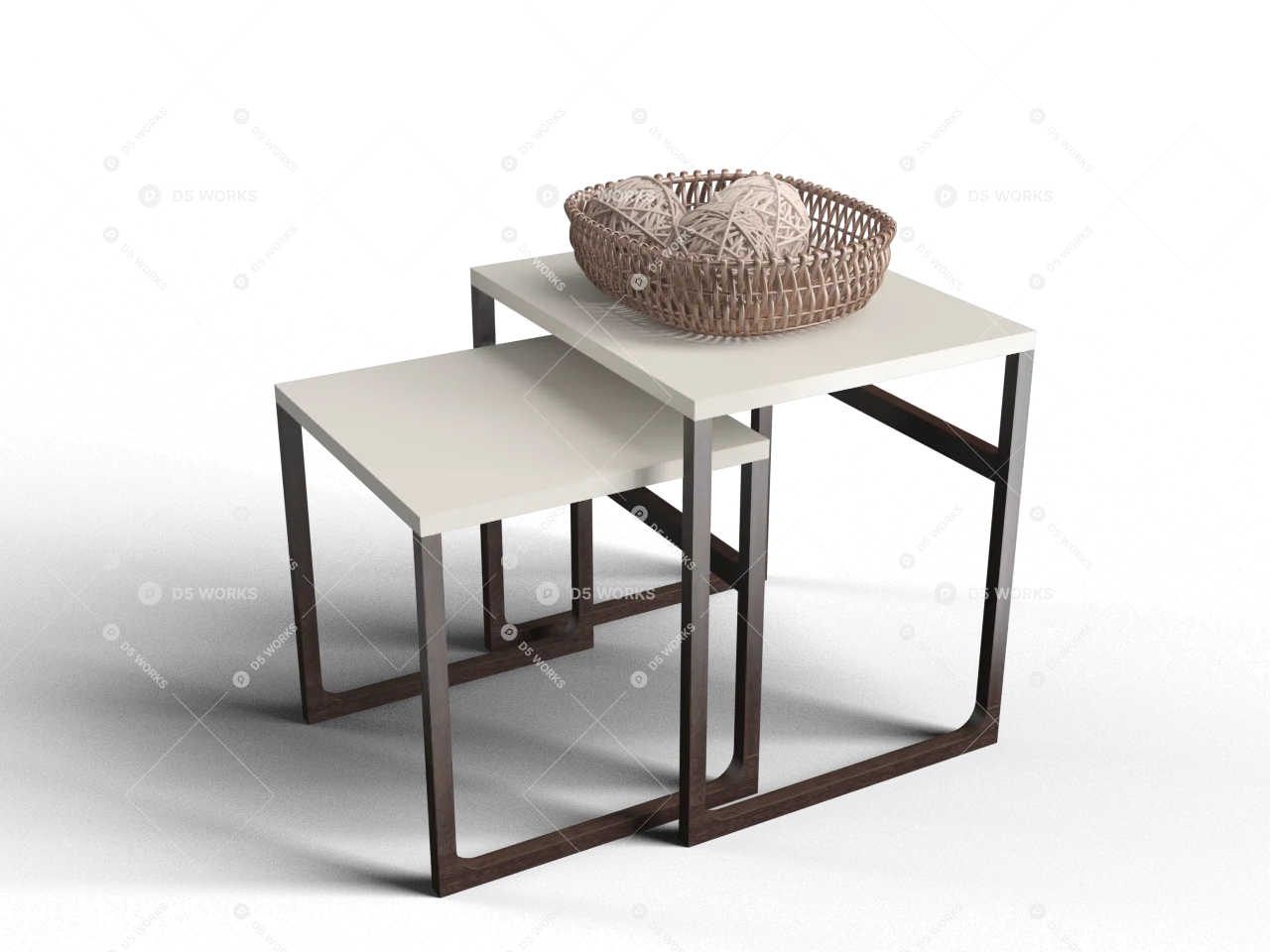 End Table 3d model - Image 1