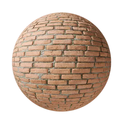 Solid Light Red Brick Wall