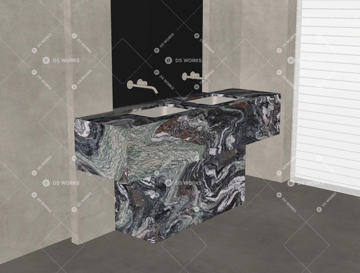 Bathroom Cabinet 3d model thumbnail 2