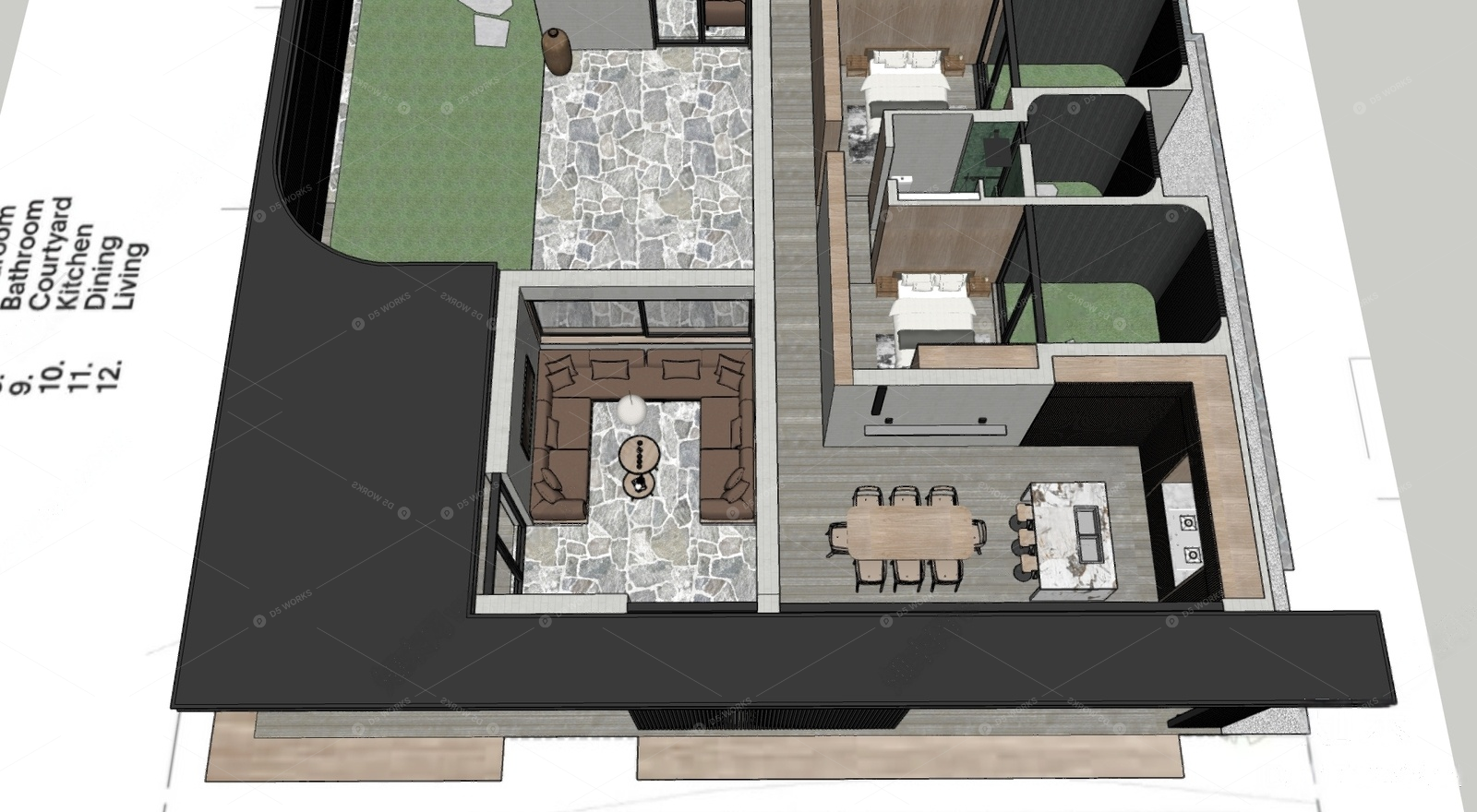 Living Rooms 3D Models 2