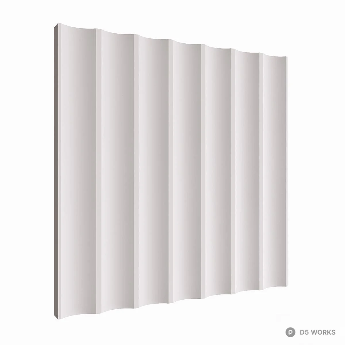 Minimalist Vertical Paneling 3d model thumbnail 2