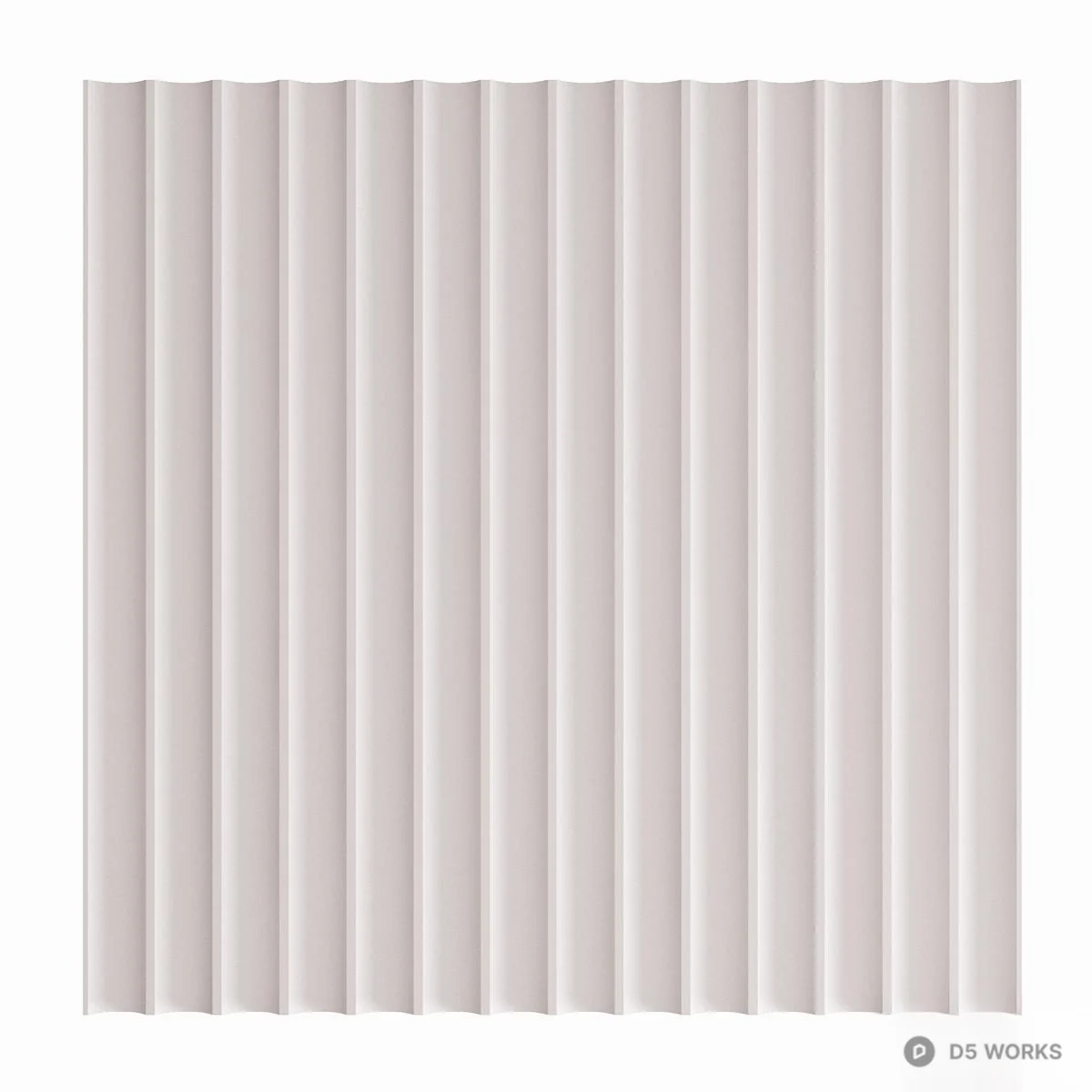 Minimalist Vertical Paneling 3d model thumbnail 3
