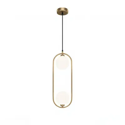 Minimalist Oval Frame Pendant Light 3d model