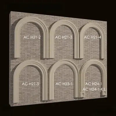 Architectural Arch Molding 3d model