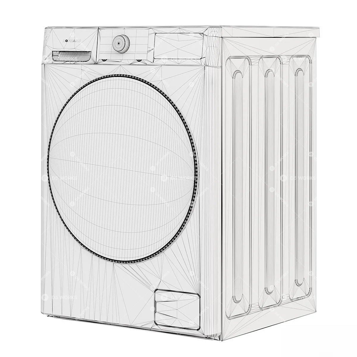 Washing Machine 3d model thumbnail 4