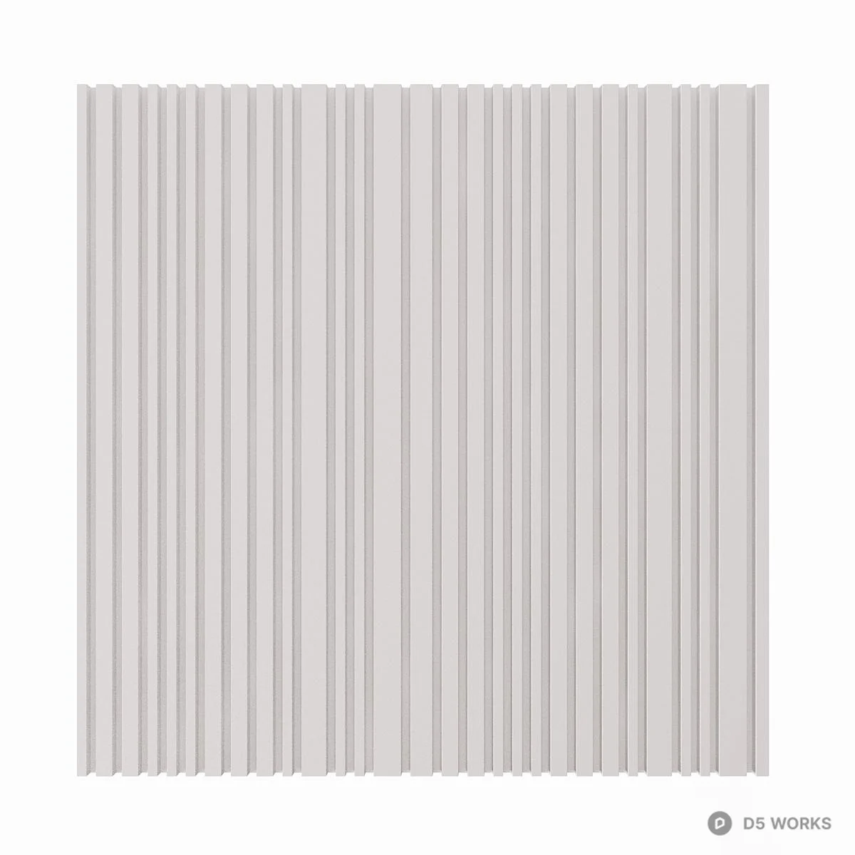 Vertical Groove Wall Panel 3d model thumbnail 4