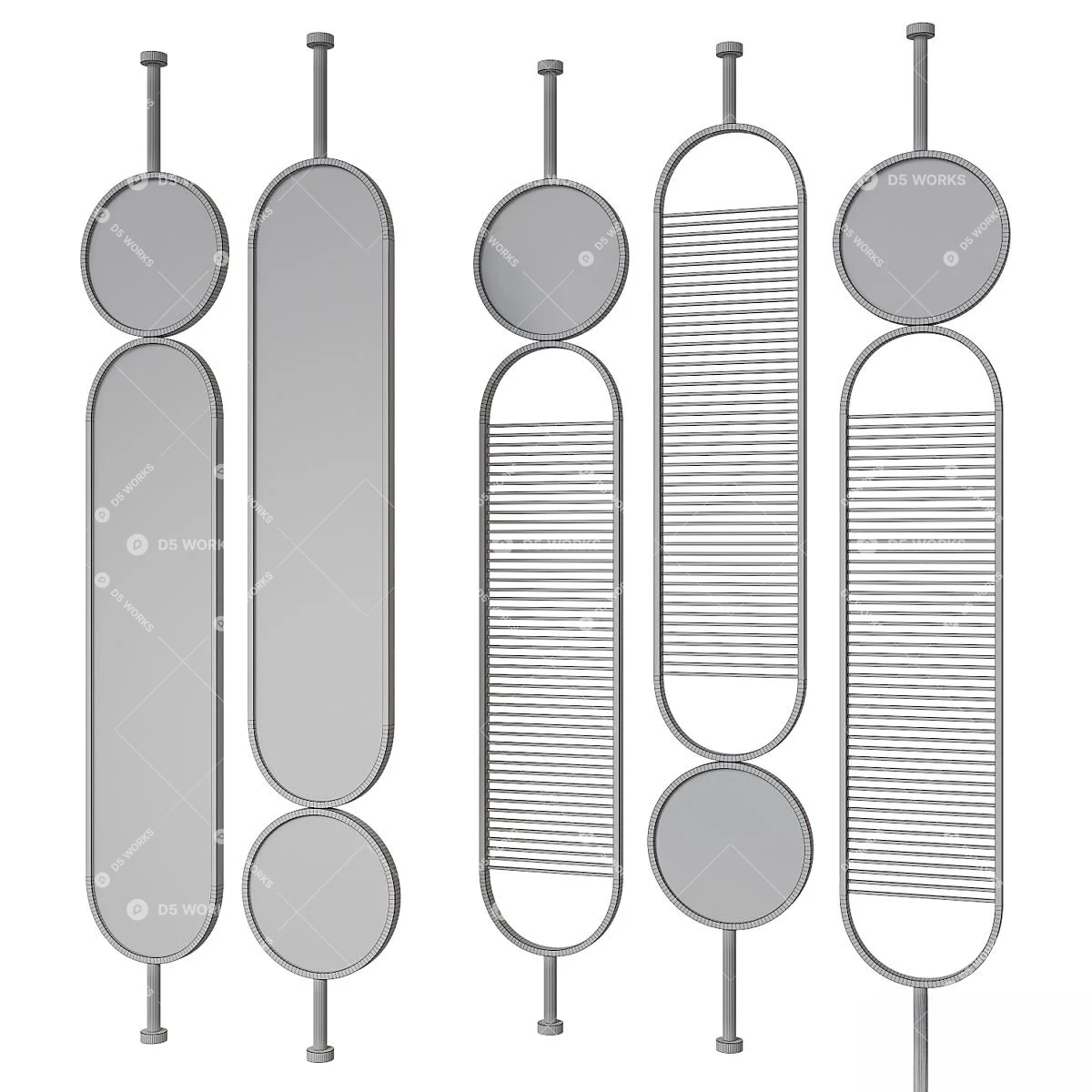 Modern Partition 3d model thumbnail 2