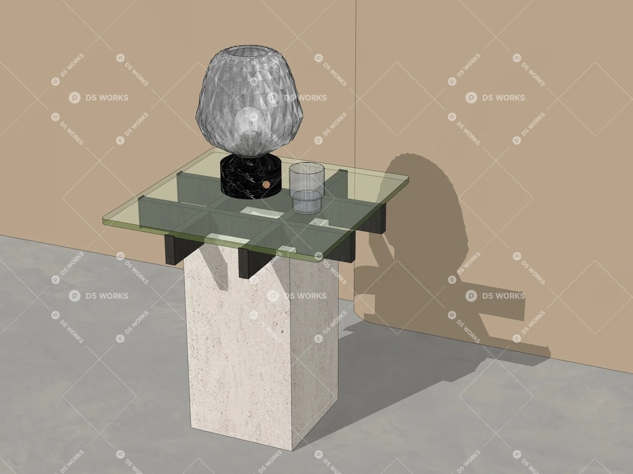 End Table 3d model thumbnail 3