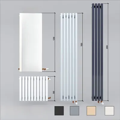 Vertical Radiator Heater 3d model