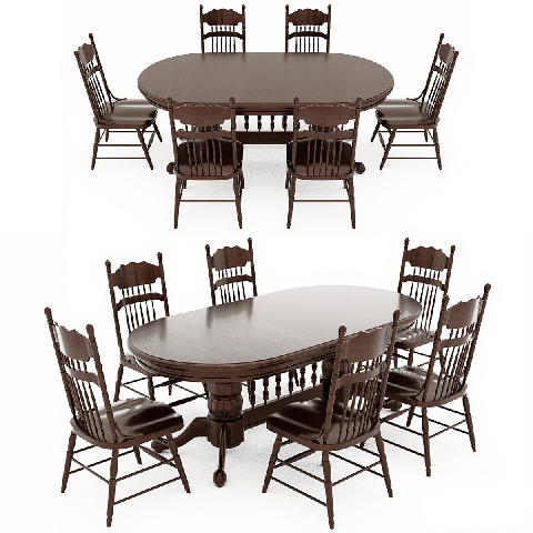 Modern Dining Table & Chairs Set