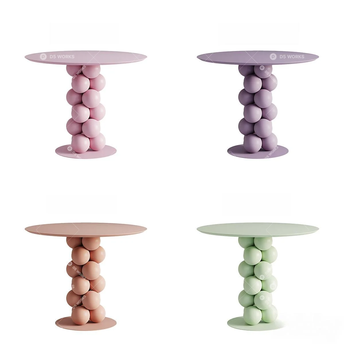 Dining Table 3d model thumbnail 2