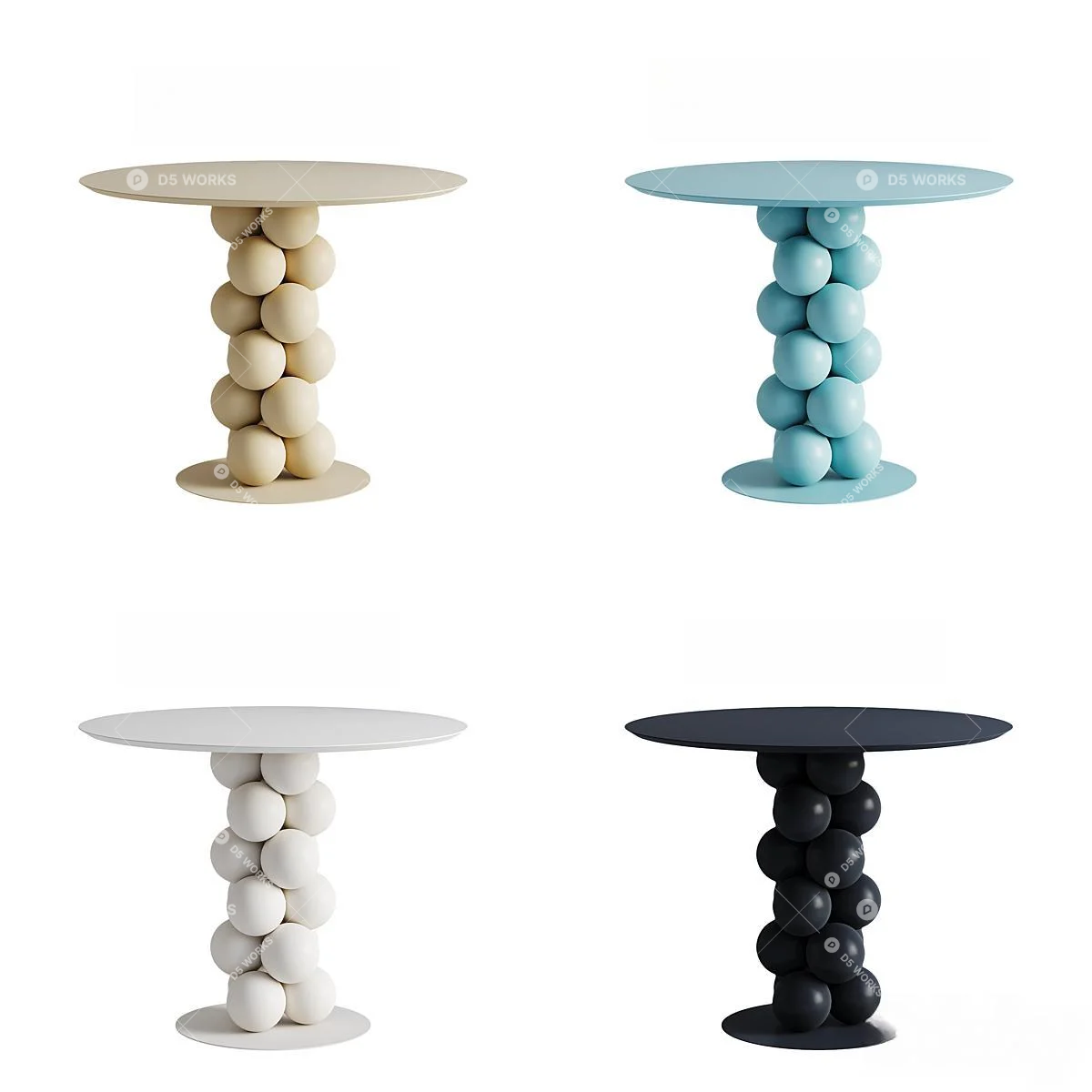 Dining Table 3d model thumbnail 3