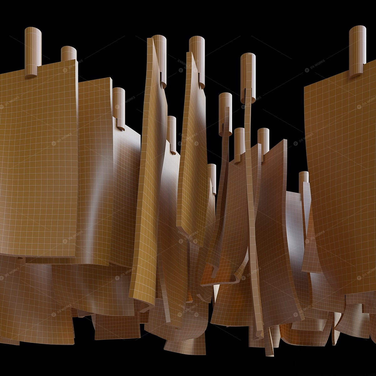 Flush Mount Lights 3D Models 2