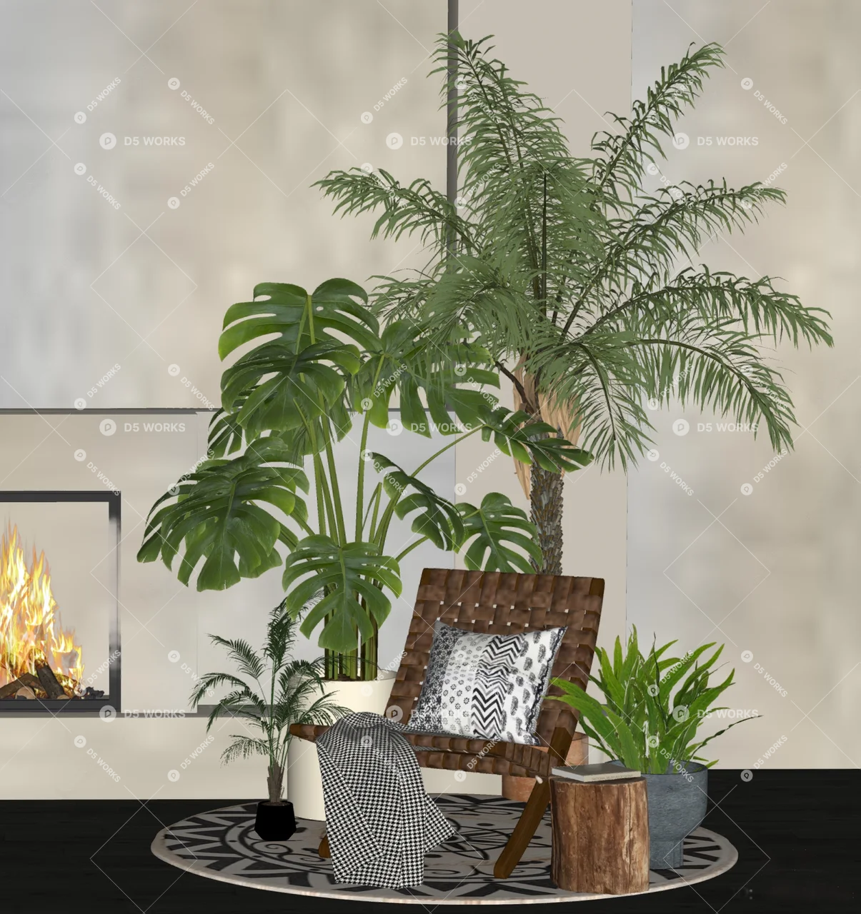 Potted Plant 3d model thumbnail 2