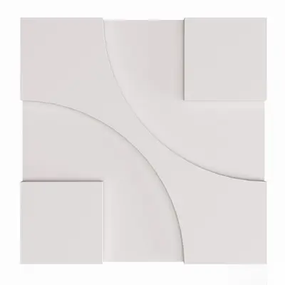 Minimalist Curved Panel 3d model